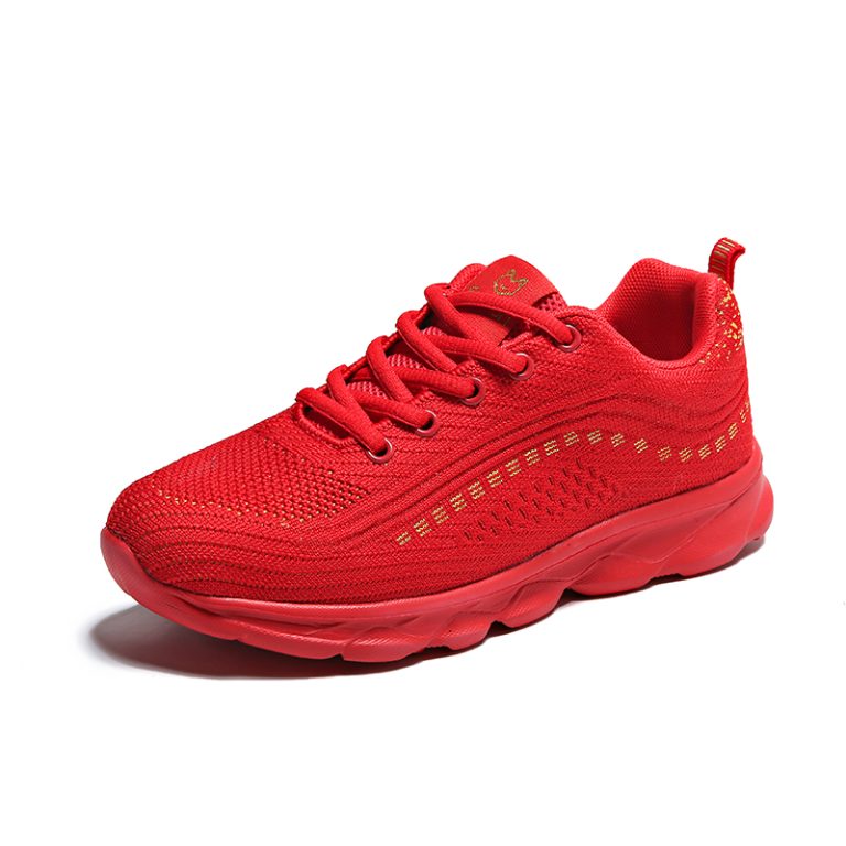 red tennis shoes